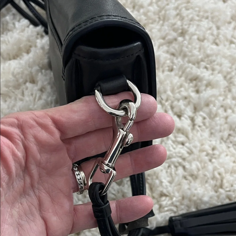 Coach Black Leather Crossbody Bag - Picture 8 of 16